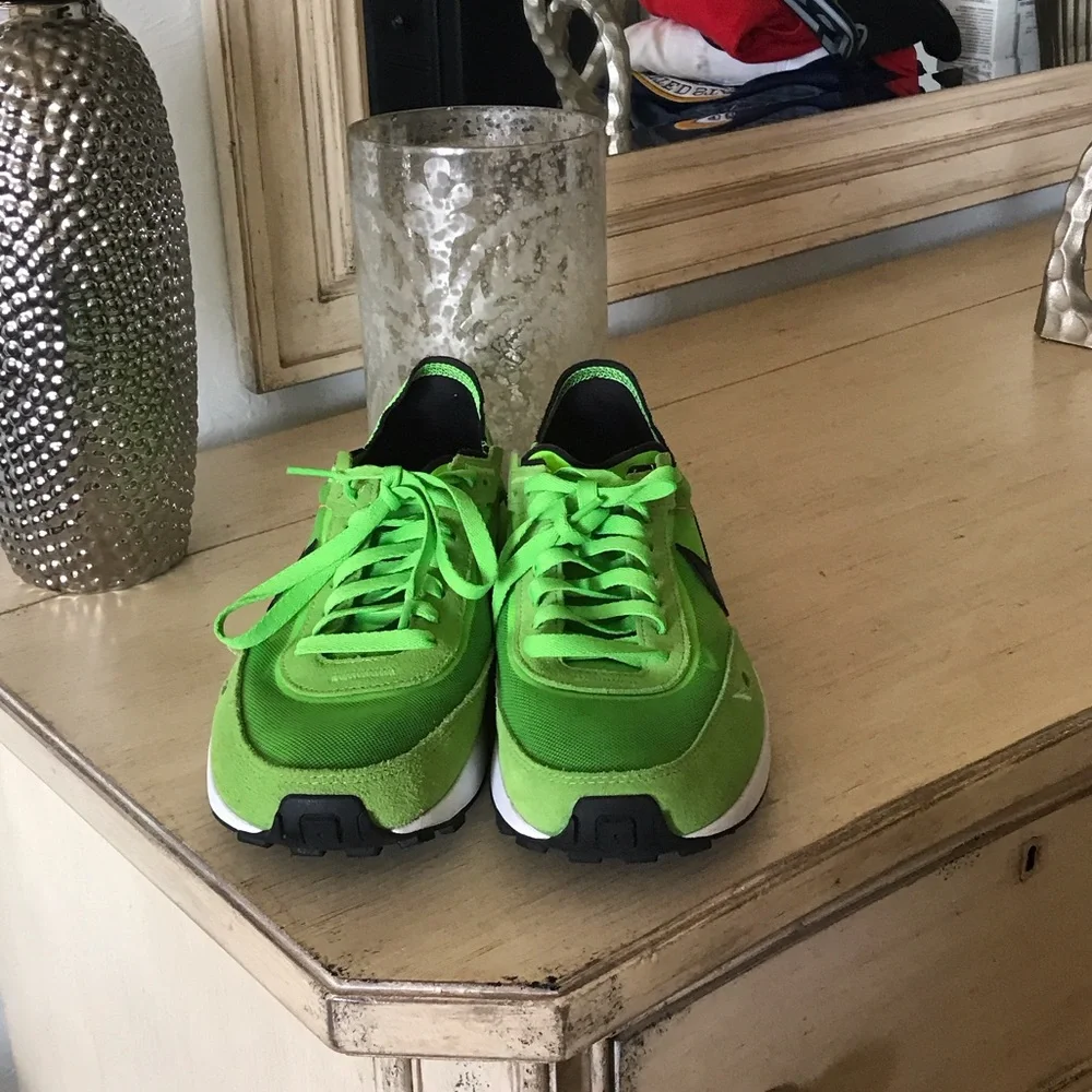 Nike Lime Green and Black Athletic Shoes